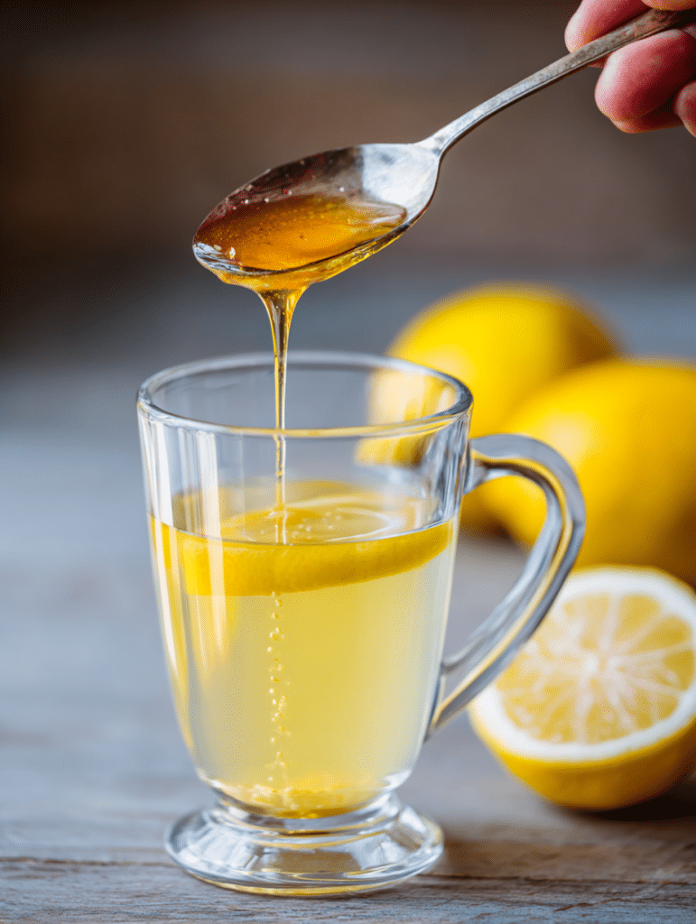 lemon honey drink steps