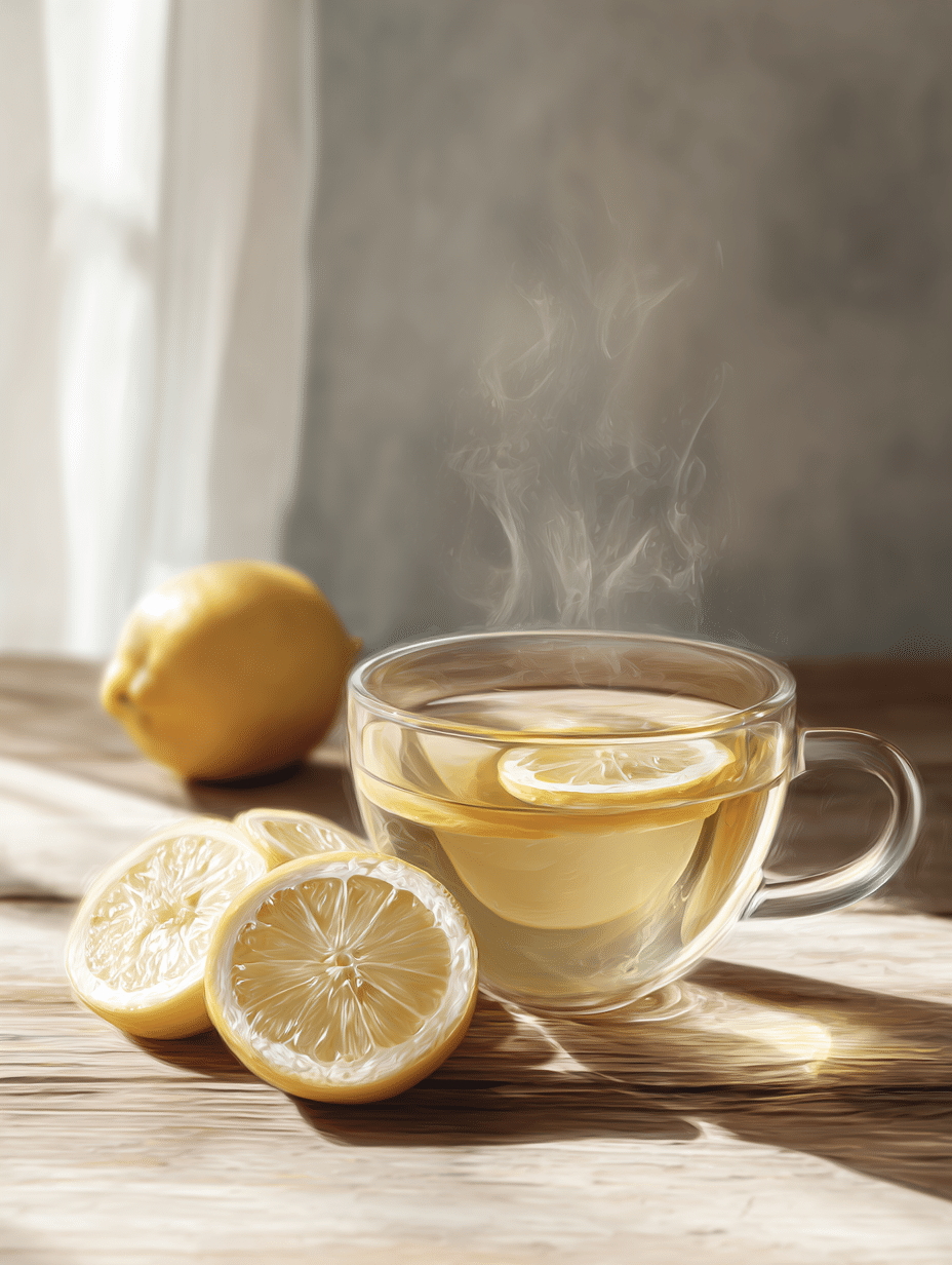lemon tea recipe featured