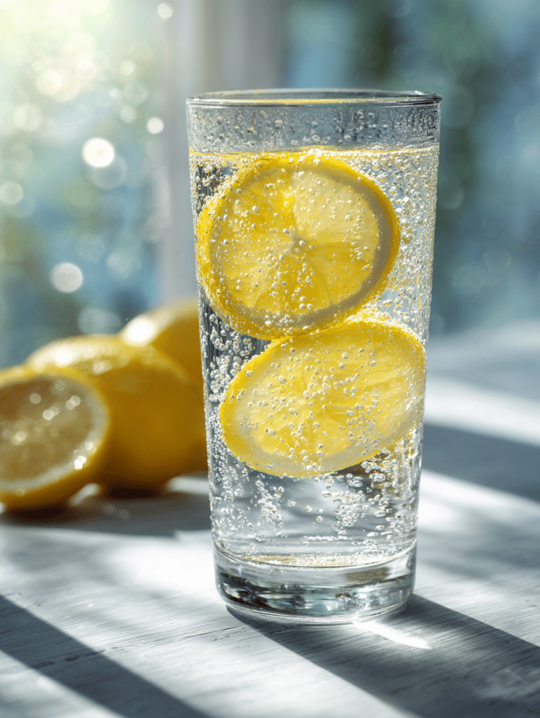 lemon water recipe featured