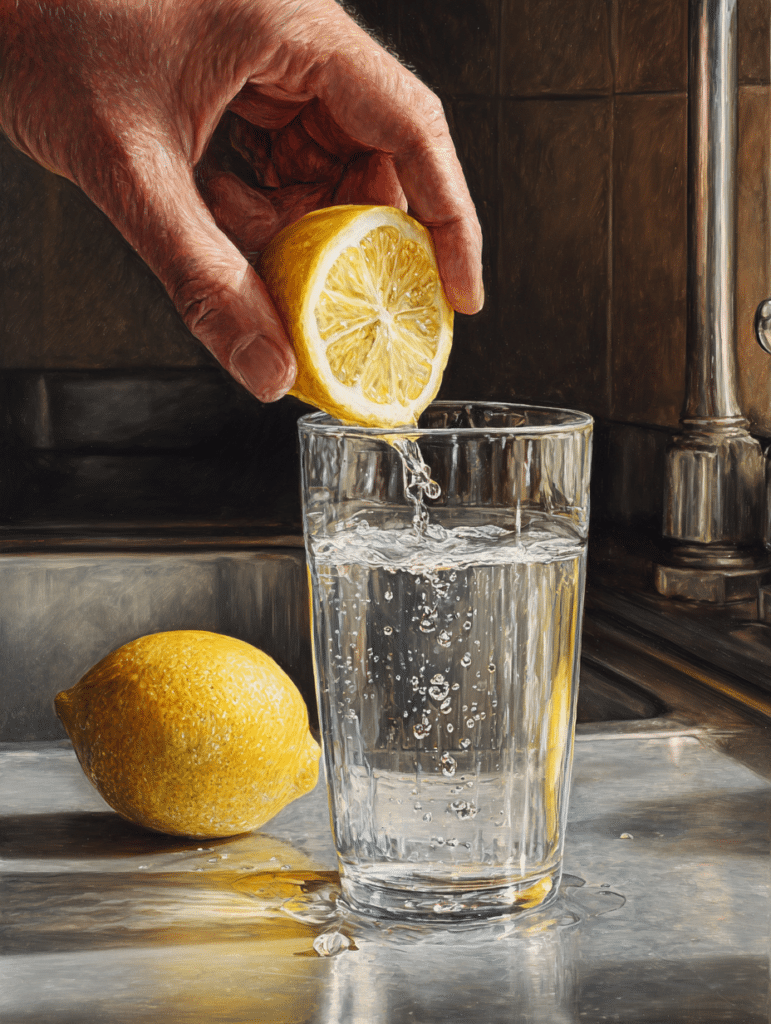 lemon water recipe steps
