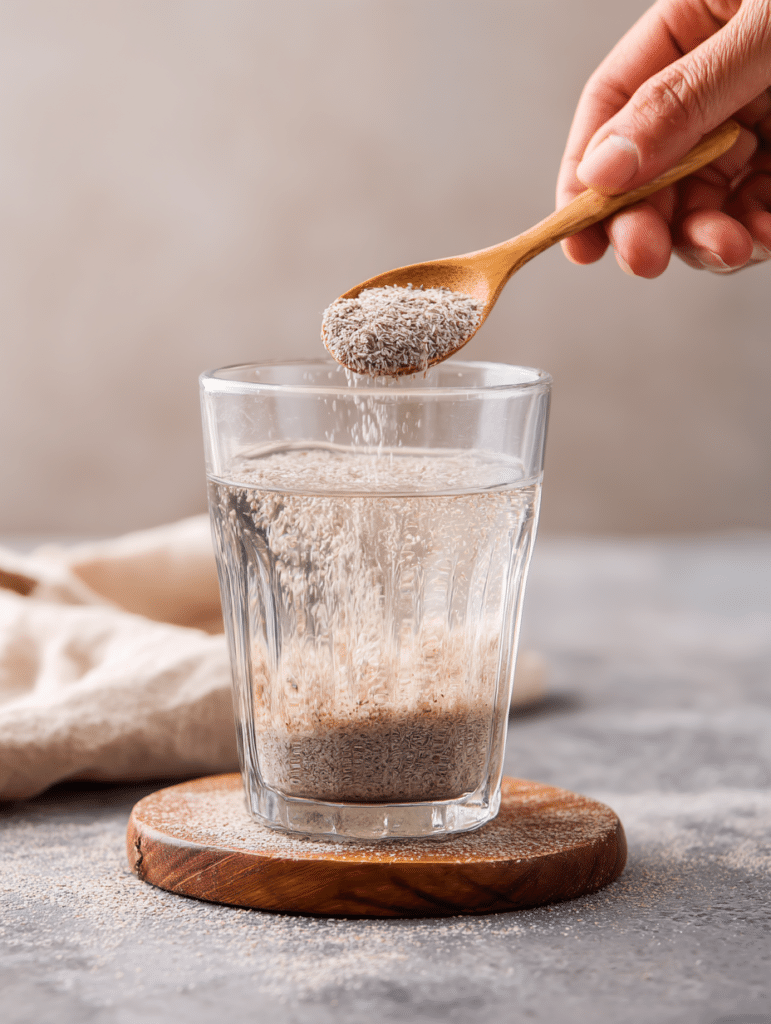 mixing psyllium husk satiety hack
