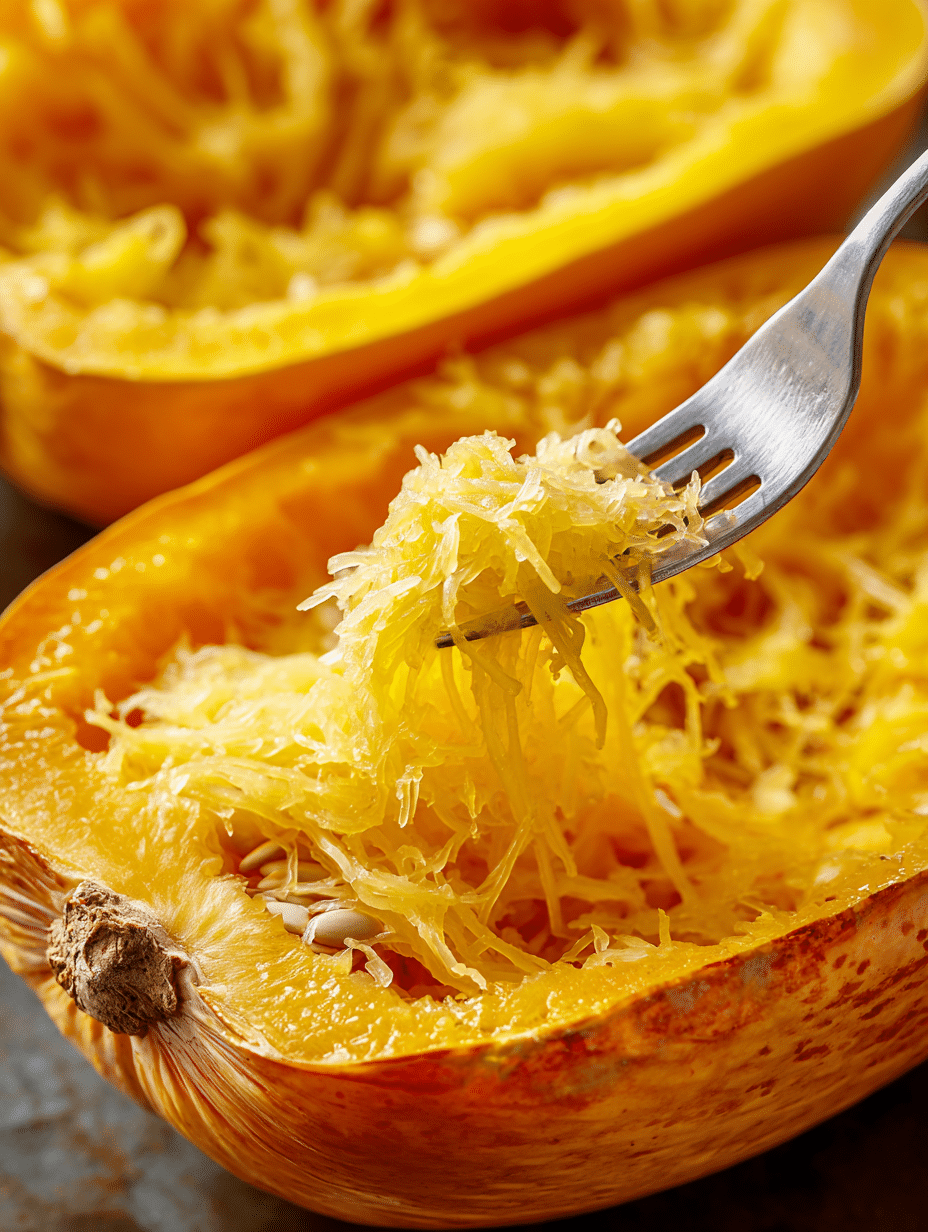 spaghetti squash in air fryer cooked perfectly