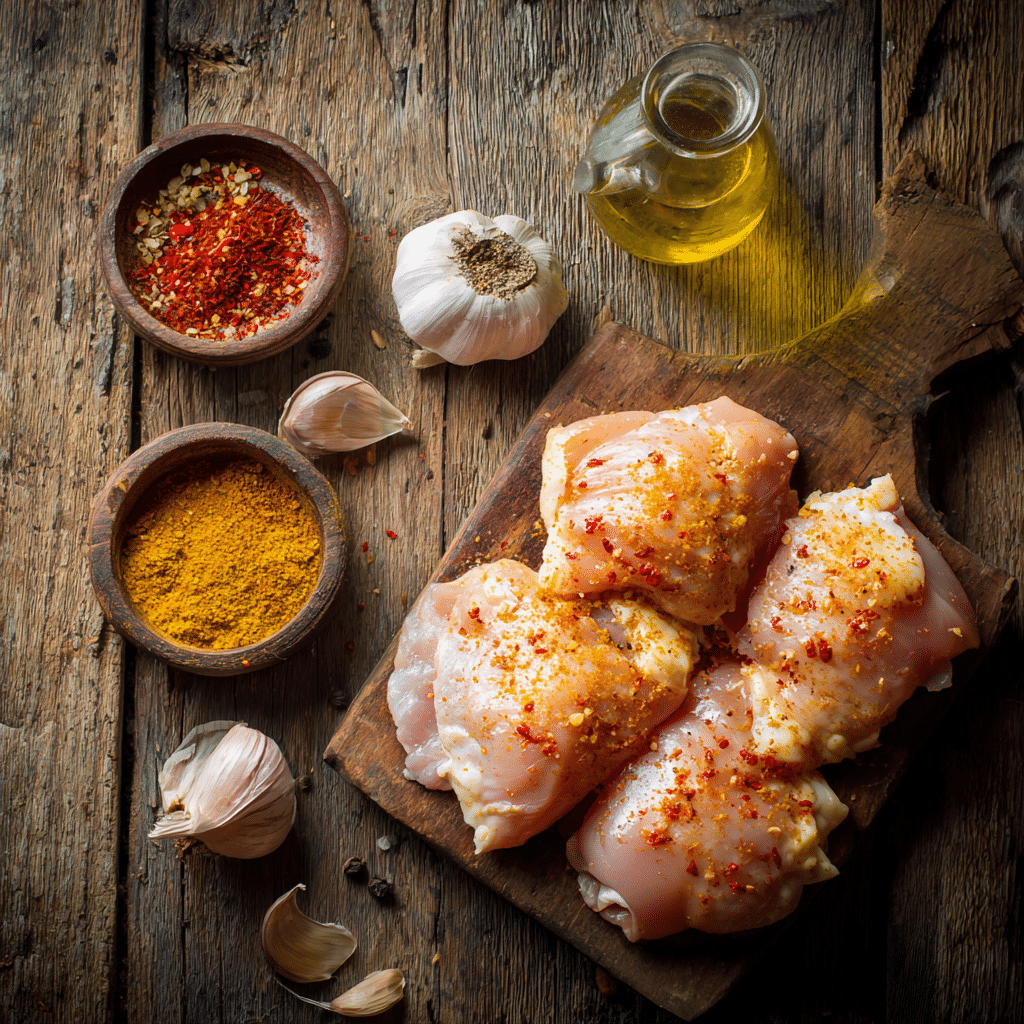 ingredients for skinless chicken thighs in air fryer recipe