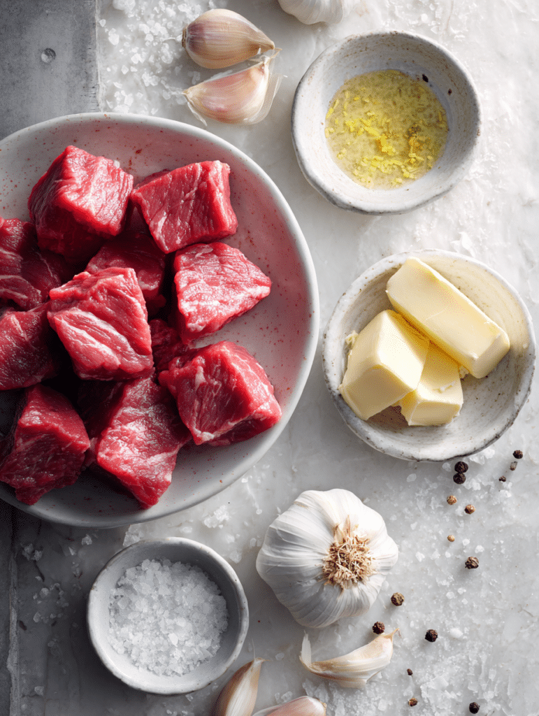ingredients for steak bites in air fryer recipe