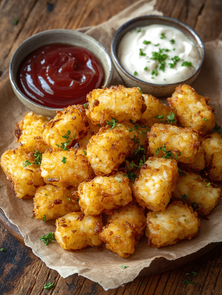 tater tots air fryer crispy golden texture