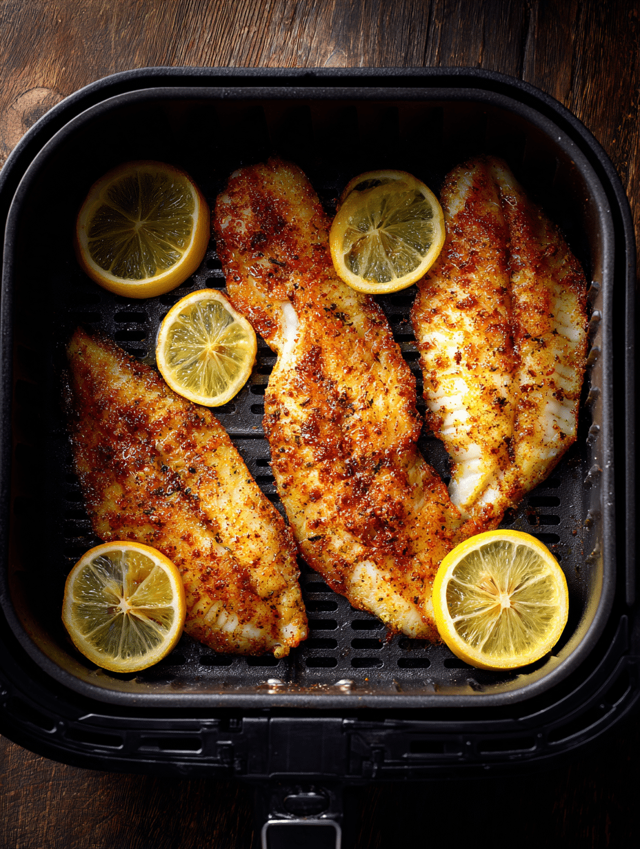 tilapia in air fryer crispy and flaky