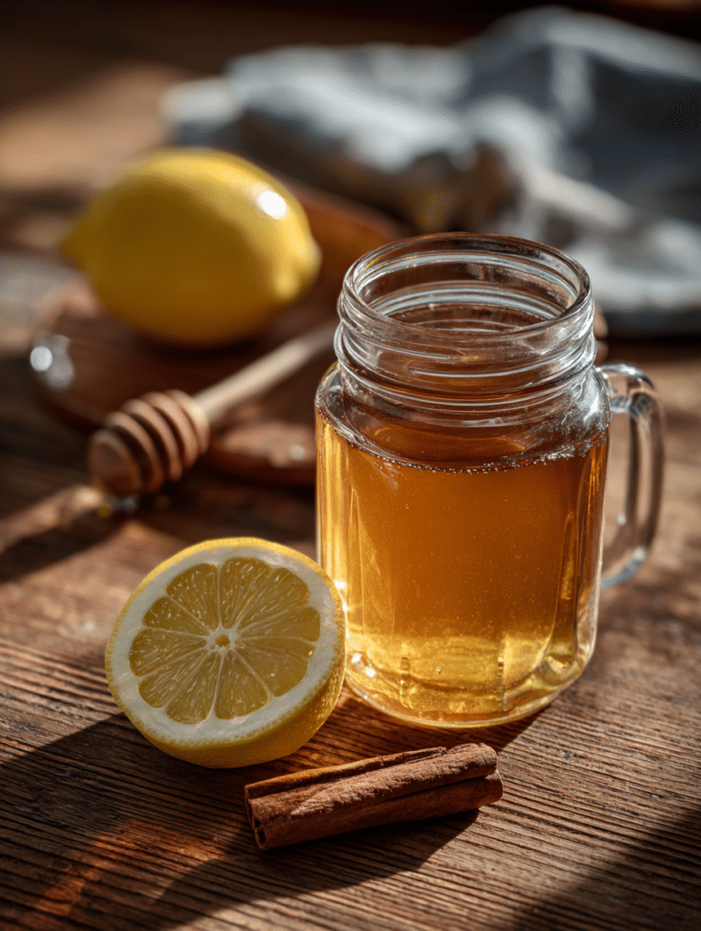 Asian honey protocol recipe ingredients raw honey warm water lemon cinnamon