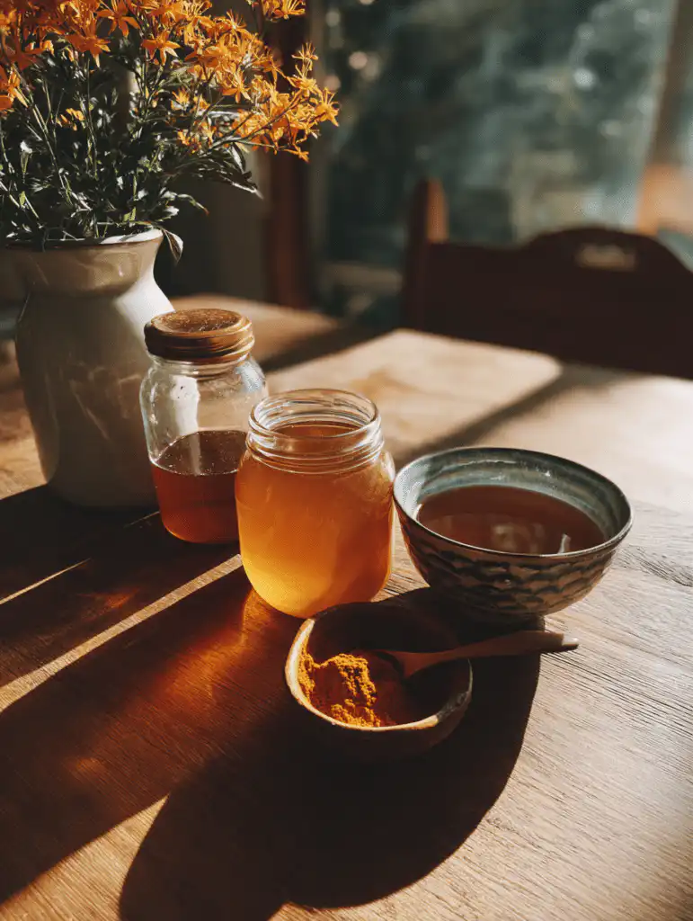 Dr Gupta honey recipe ingredients including raw honey apple cider vinegar and bacopa powder