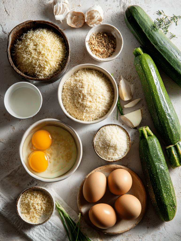 ingredients for zucchini fries air fryer recipe