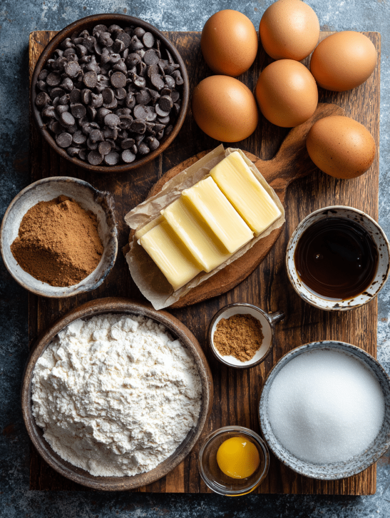 ingredients for air fryer chocolate chip cookies recipe