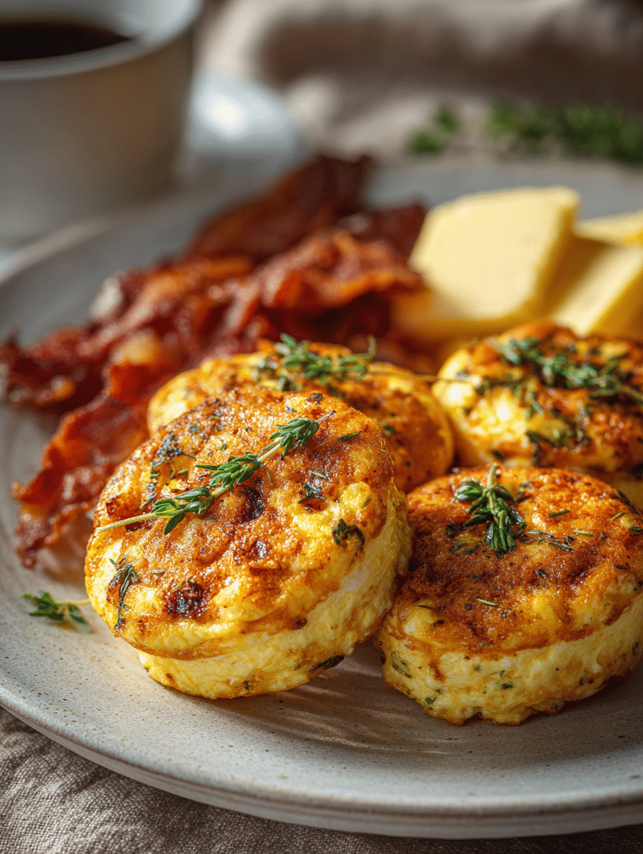 air fryer egg bites recipe with fluffy texture and cheese