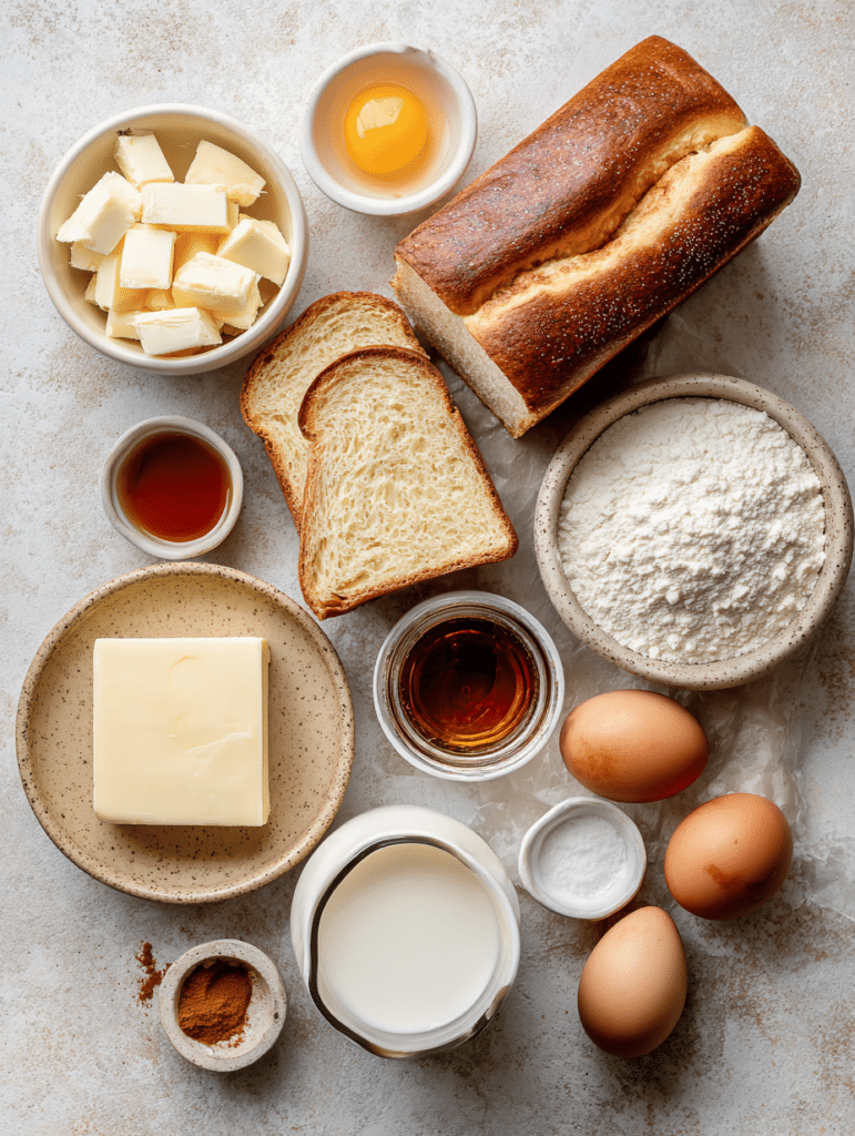 ingredients for air fryer french toast recipe
