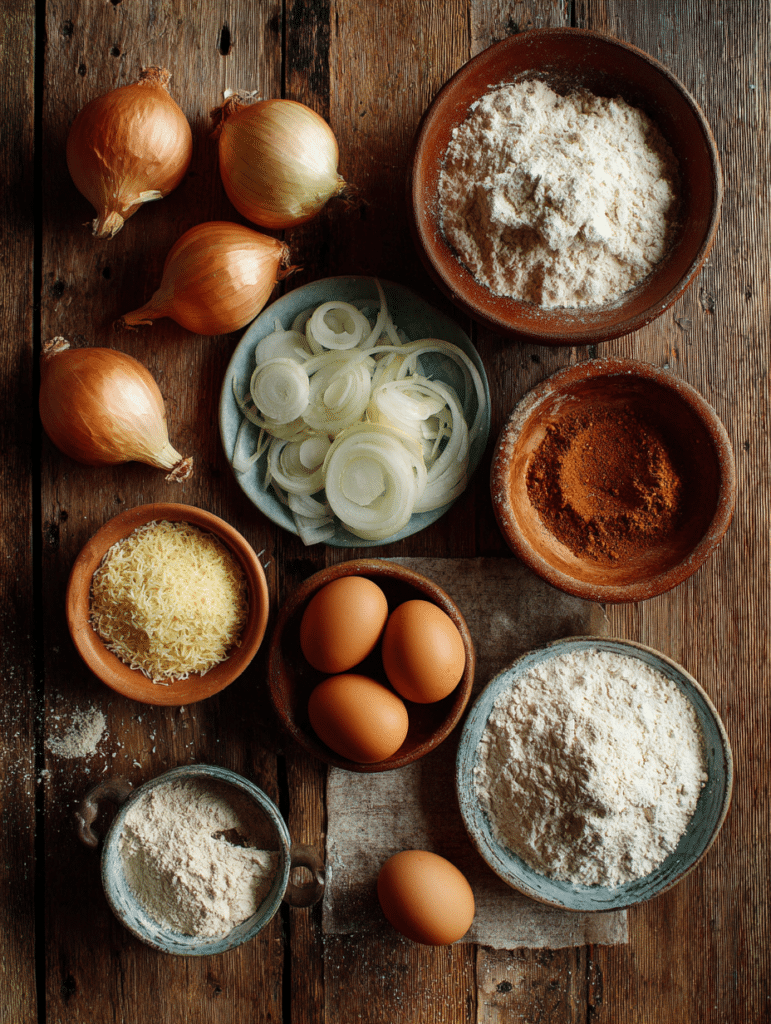 ingredients for air fryer onion rings recipe