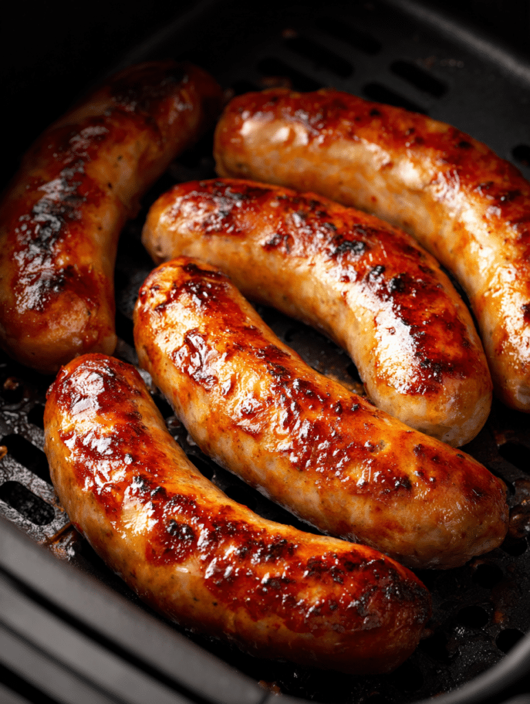 air fryer sausage links cooking evenly