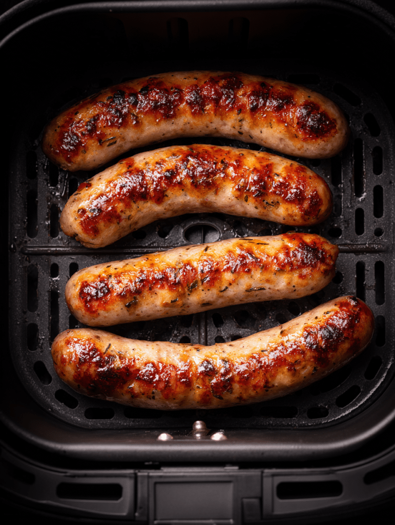 air fryer sausages cooking evenly