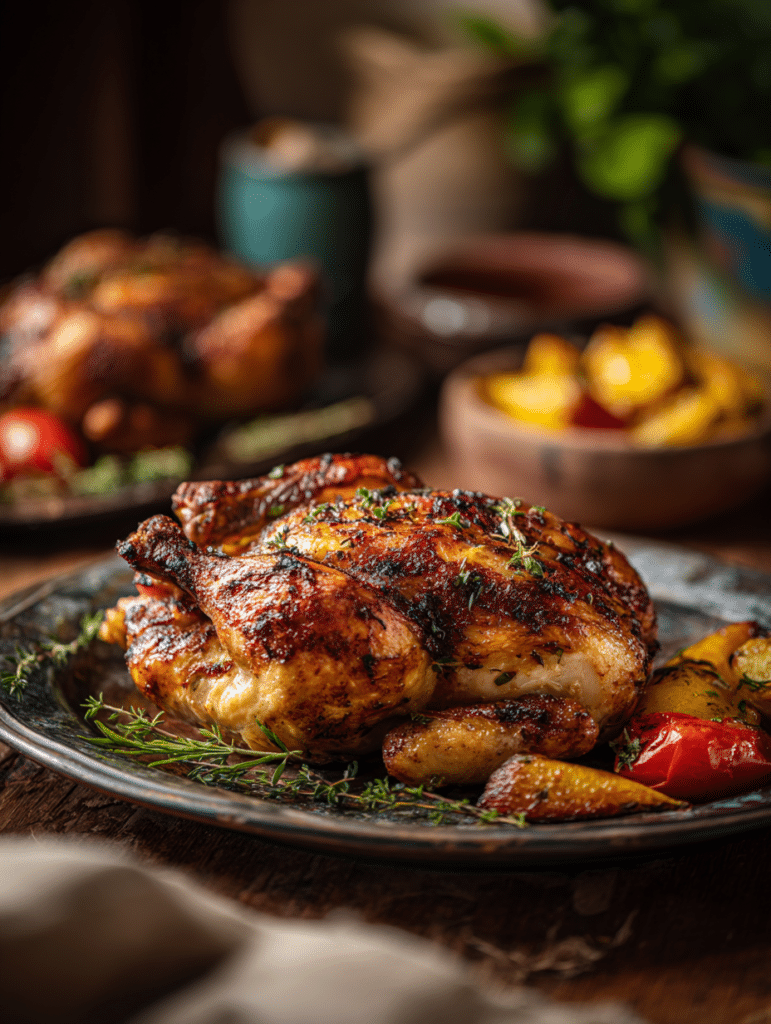 cornish game hen air fryer recipe with crispy skin and juicy meat