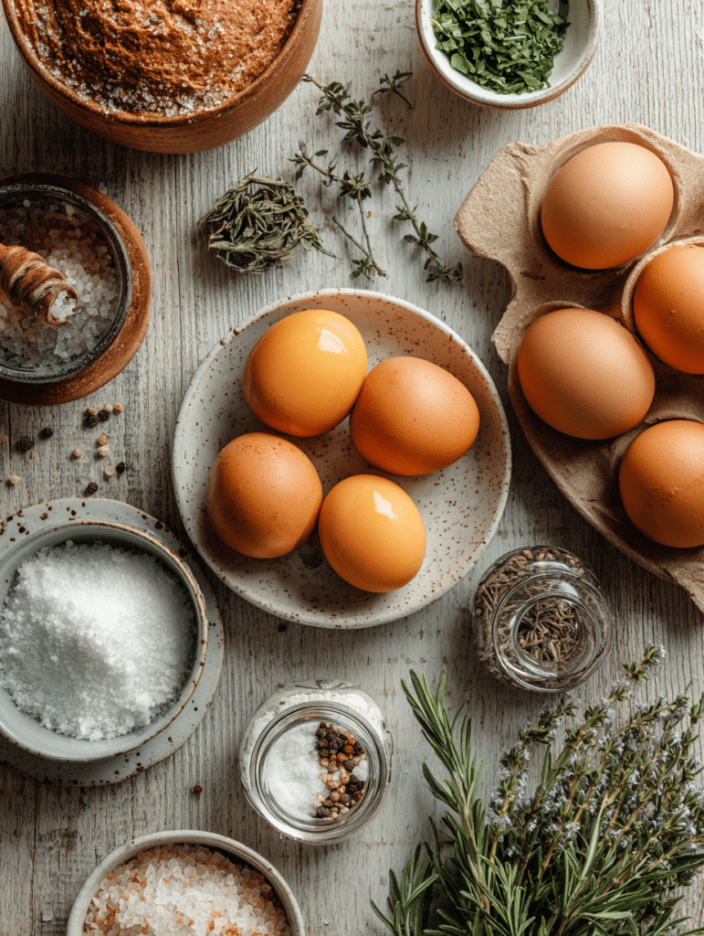 ingredients for eggs in air fryer recipe