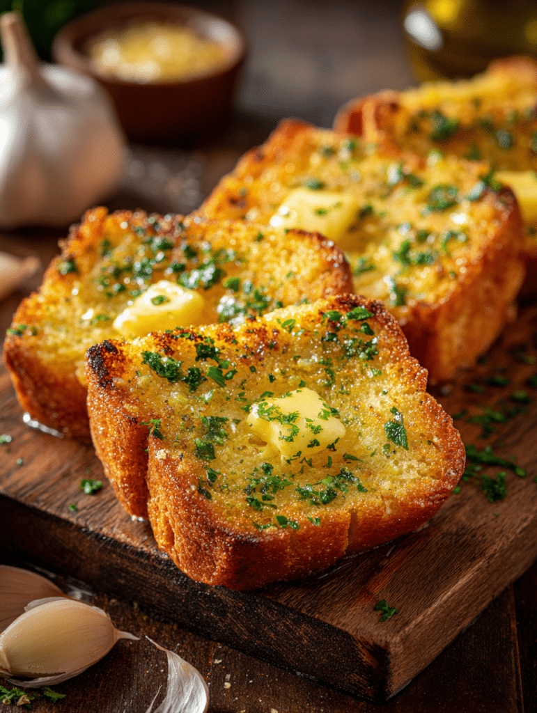 garlic bread in air fryer recipe with crispy buttery texture