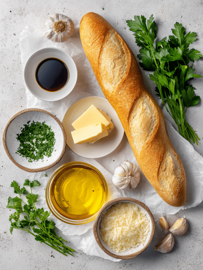 ingredients for garlic bread in air fryer recipe