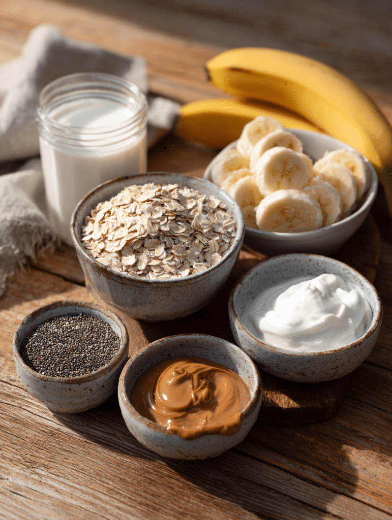 ingredients for high protein oatmeal recipe