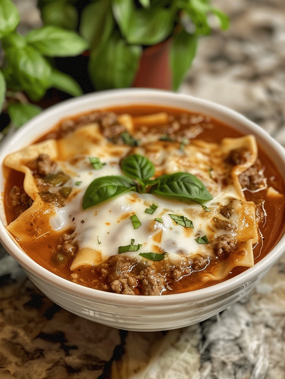 Instant Pot Lasagna Soup Recipe