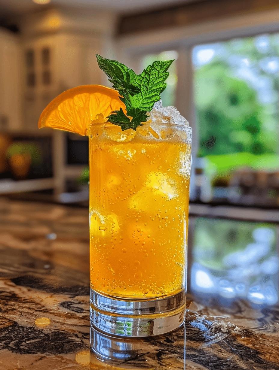 Golden Mocktail: A Refreshing Non-Alcoholic Drink