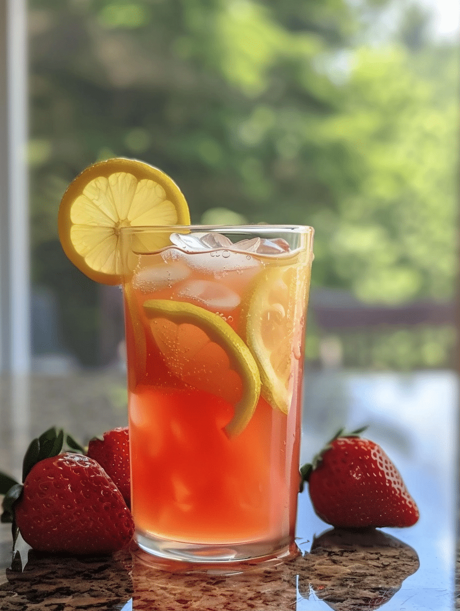 Homemade Strawberry Lemonade
