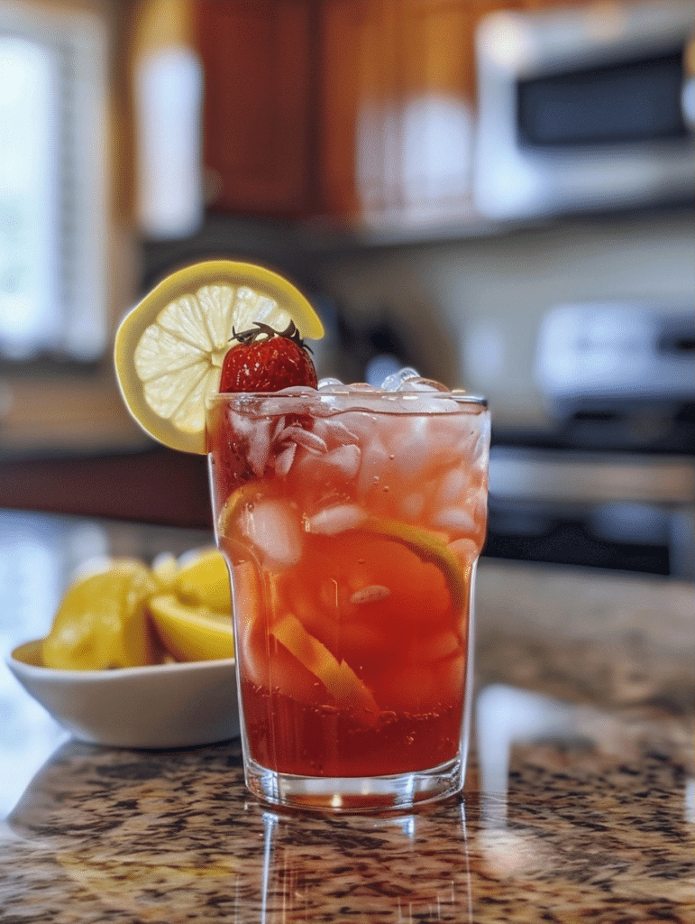 Strawberry Hibiscus Lemonade Recipe for Summer