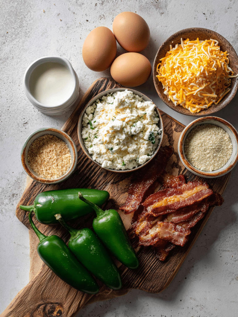ingredients for jalapeno poppers air fryer recipe