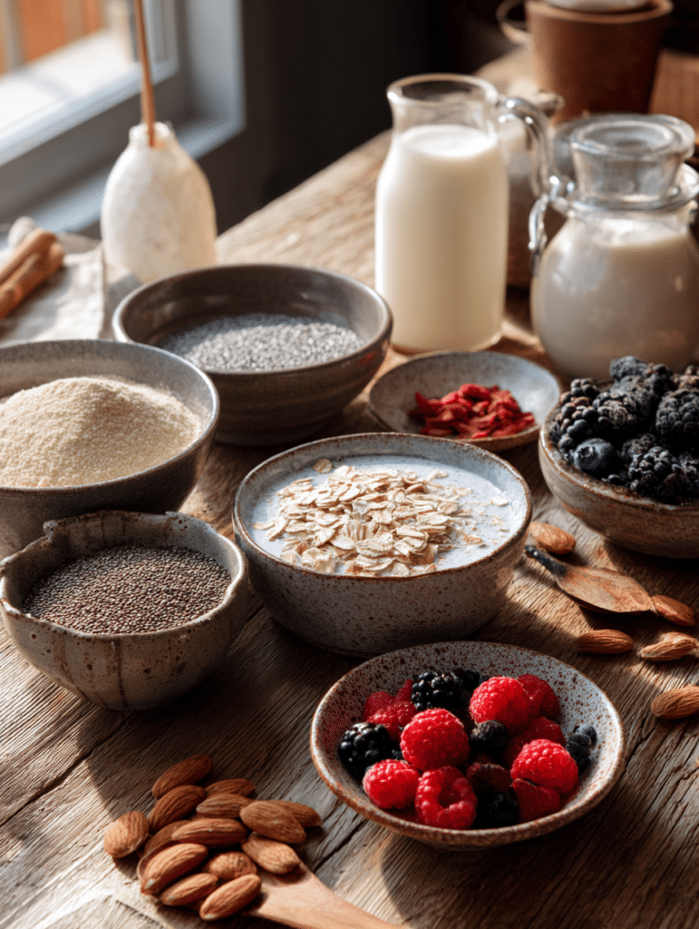 ingredients for keto oatmeal recipe