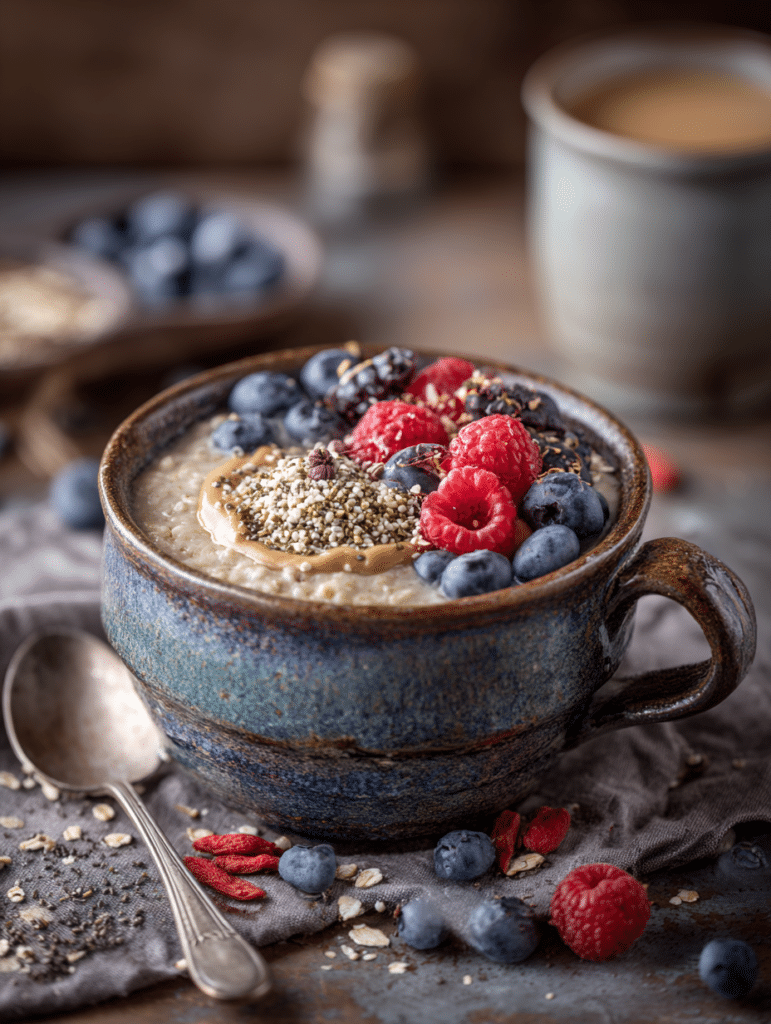 keto oatmeal recipe with creamy low carb oatmea