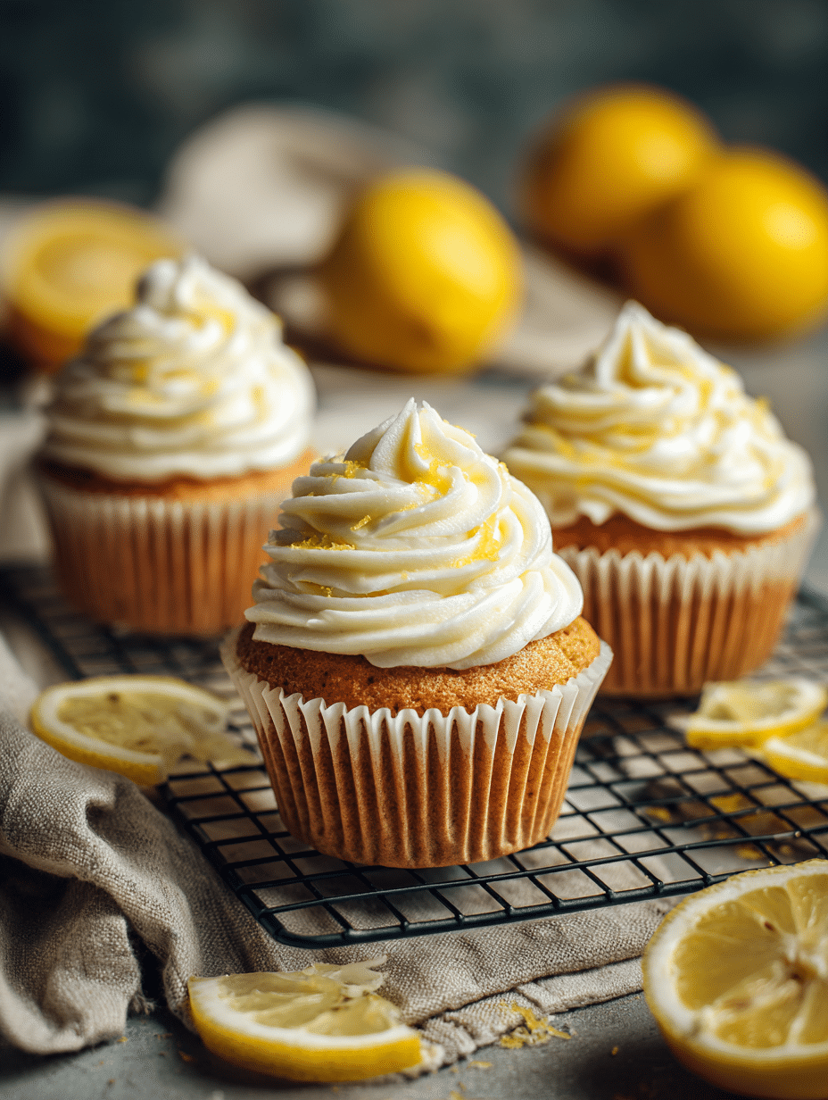 lemon cupcake recipe with fluffy homemade cupcakes