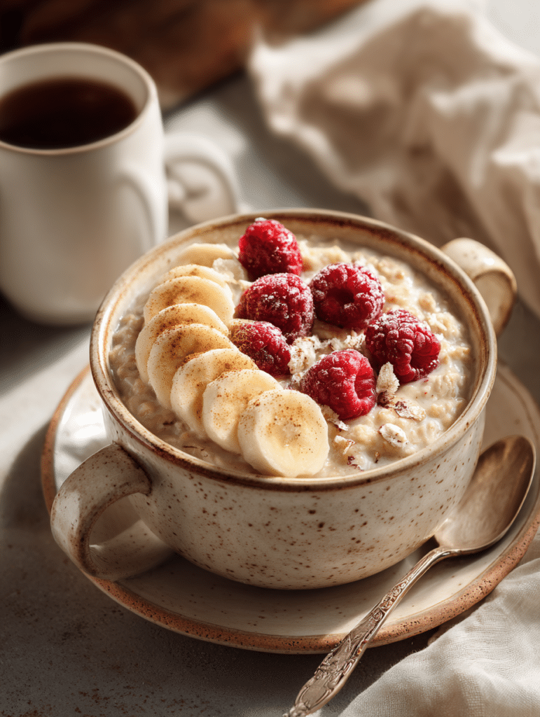 microwave oatmeal recipe with creamy homemade oatmeal
