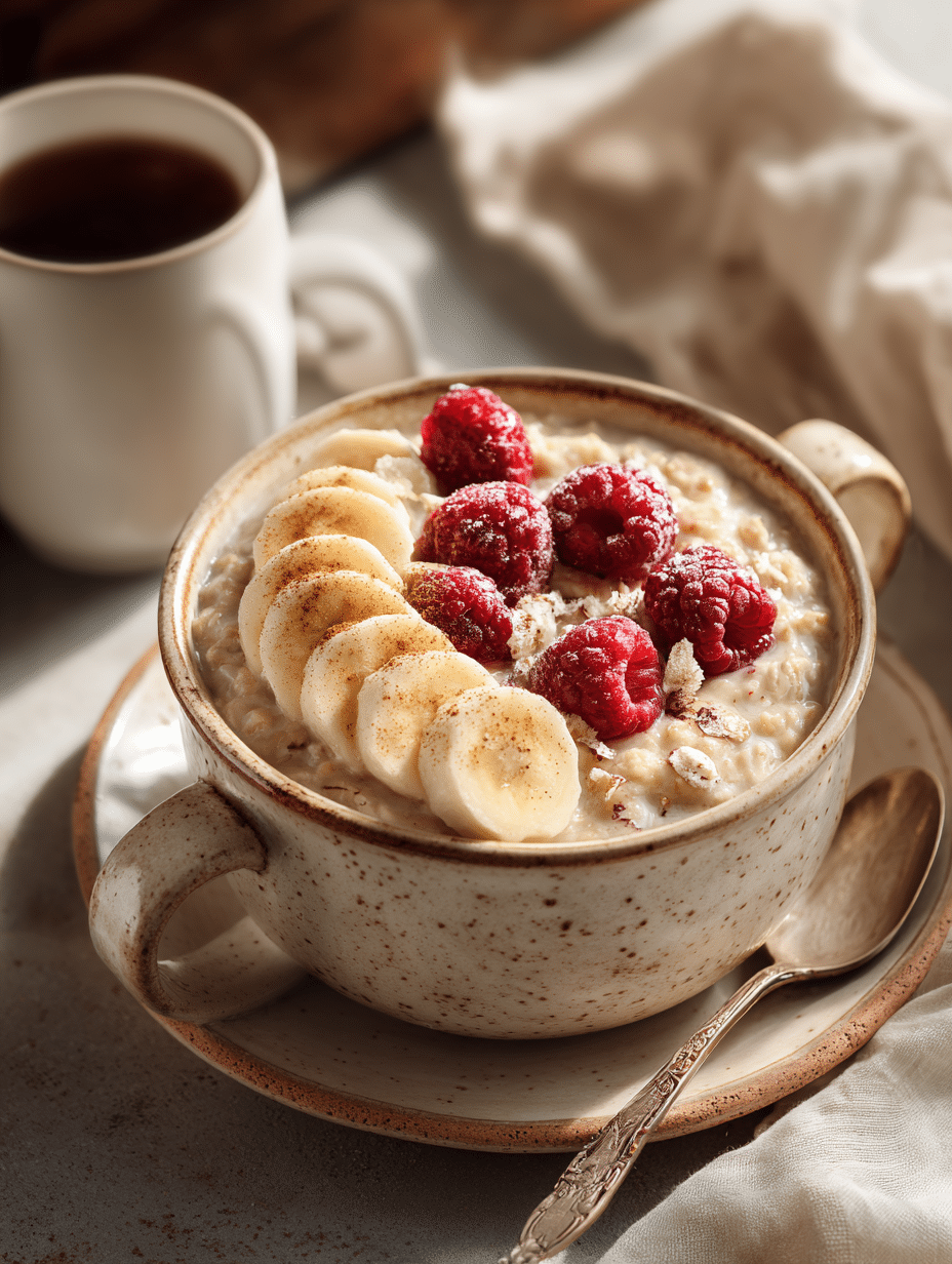 microwave oatmeal recipe with creamy homemade oatmeal