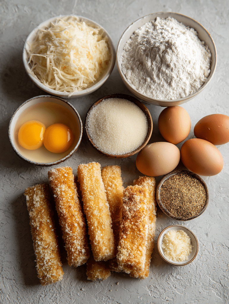 ingredients for mozzarella sticks air fryer recipe
