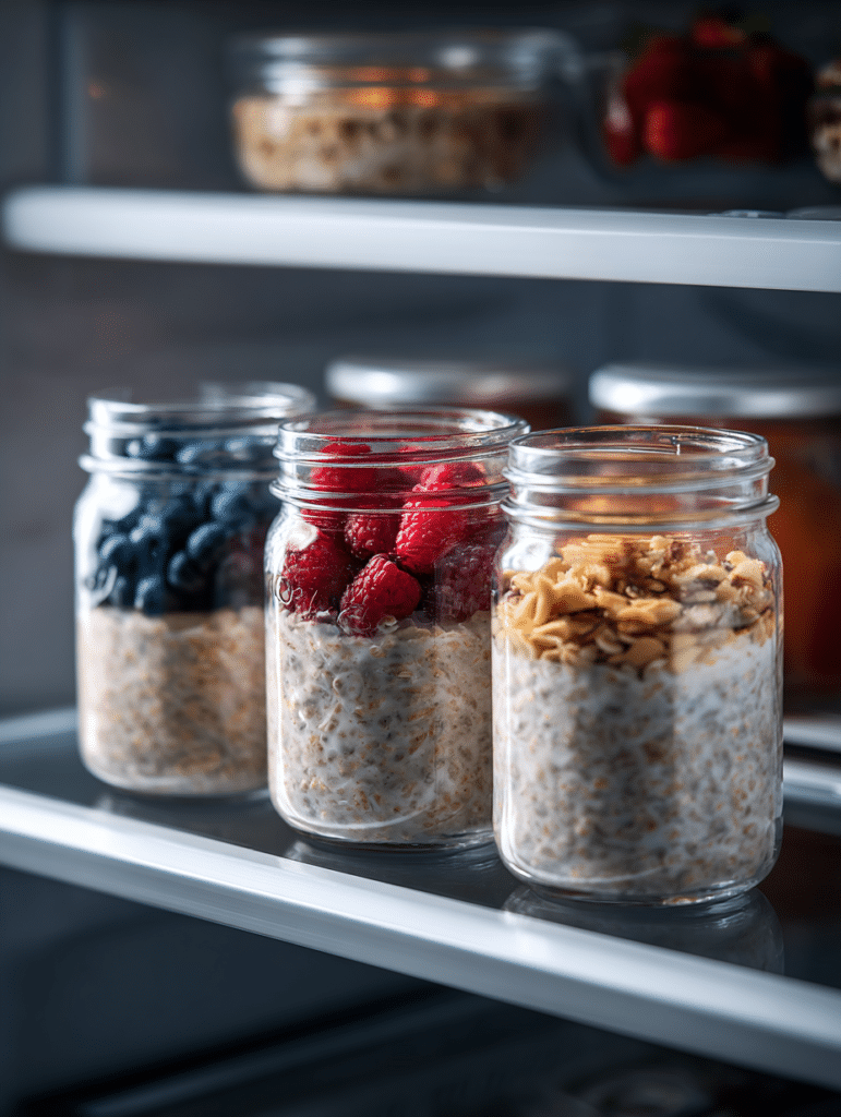 refrigerating overnight oats recipe jars