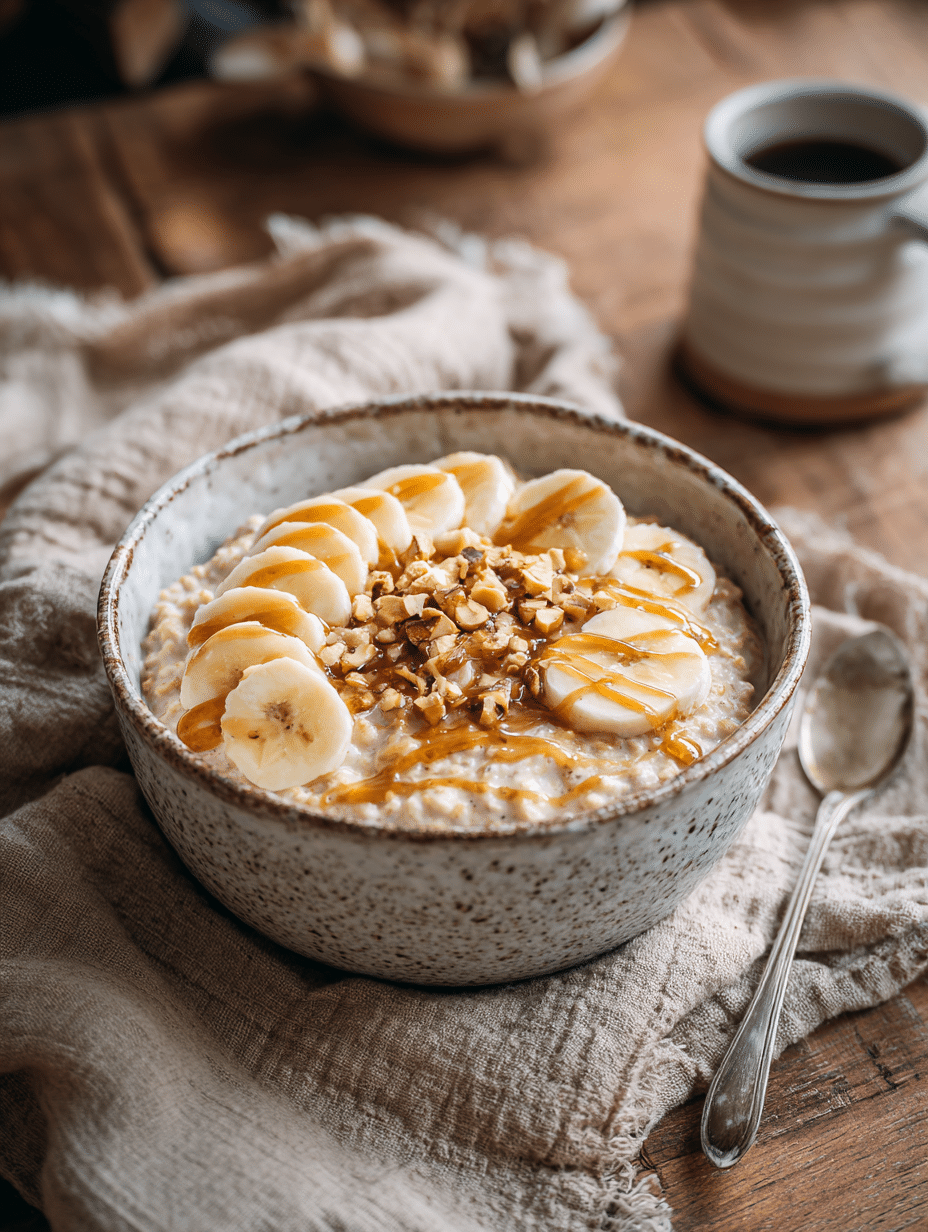 peanut butter oatmeal recipe with creamy homemade oatmeal