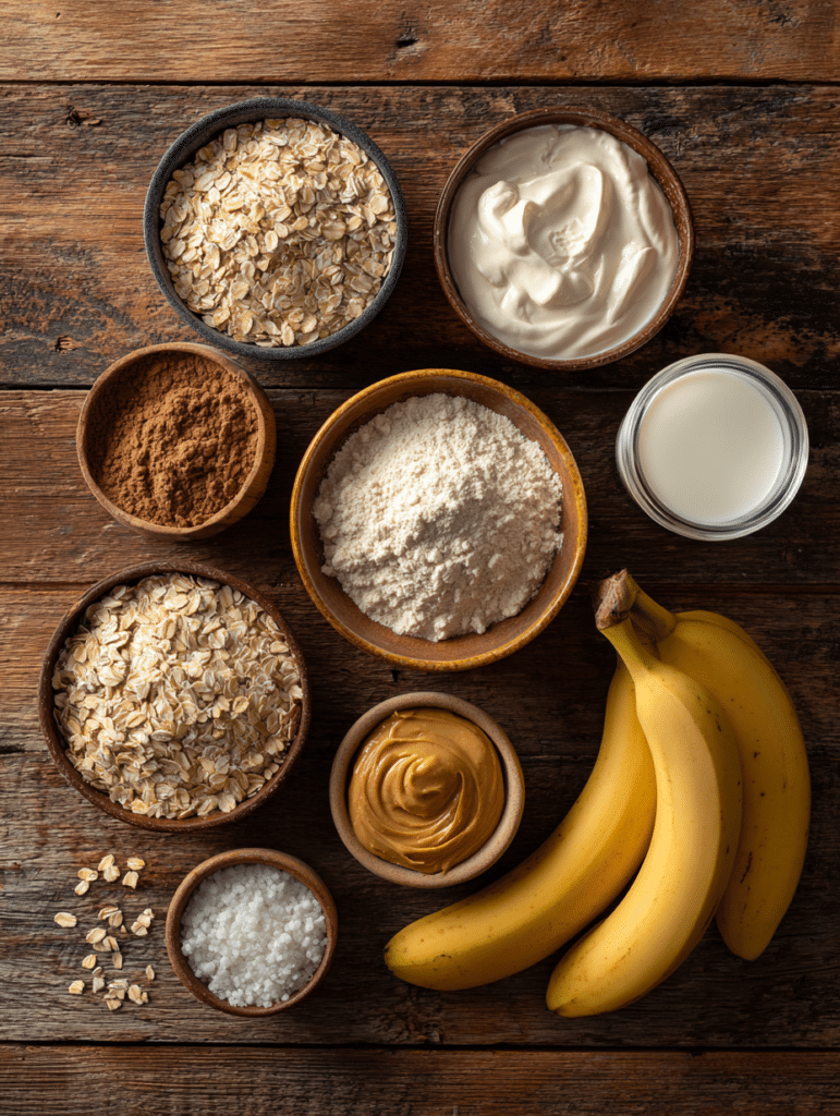 ingredients for protein oatmeal recipe