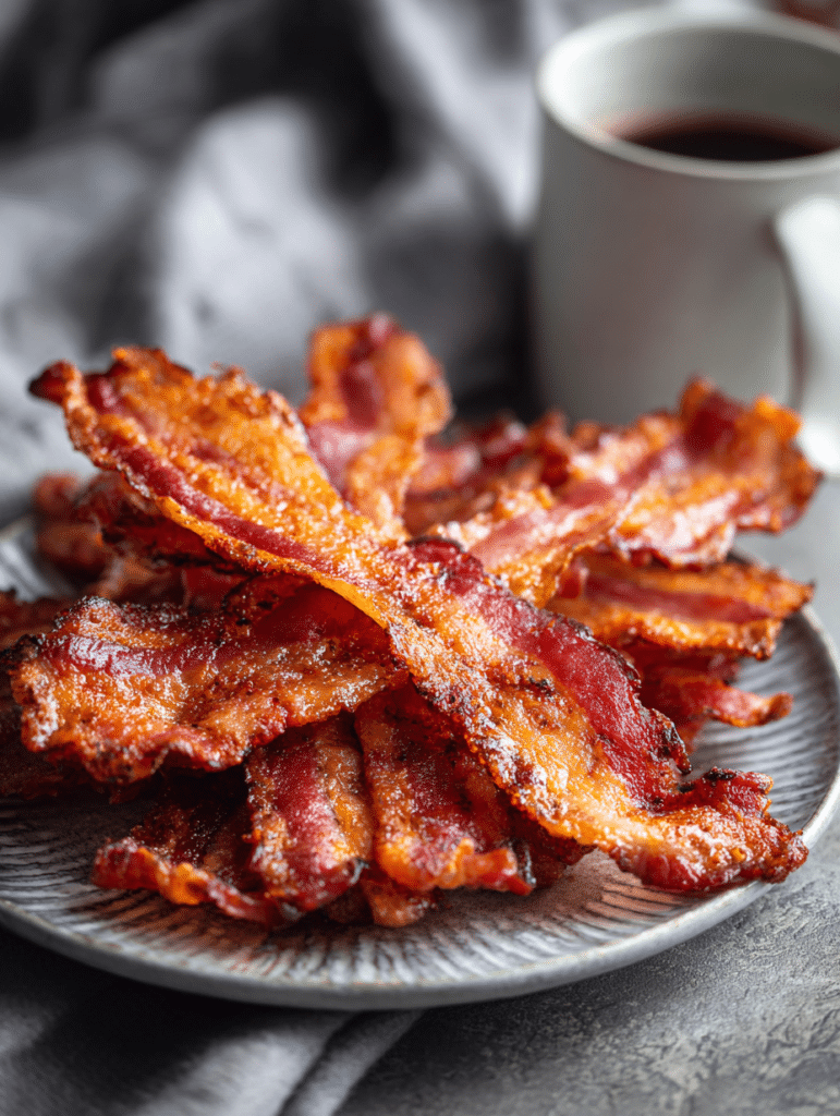 turkey bacon in air fryer crispy and flavorful