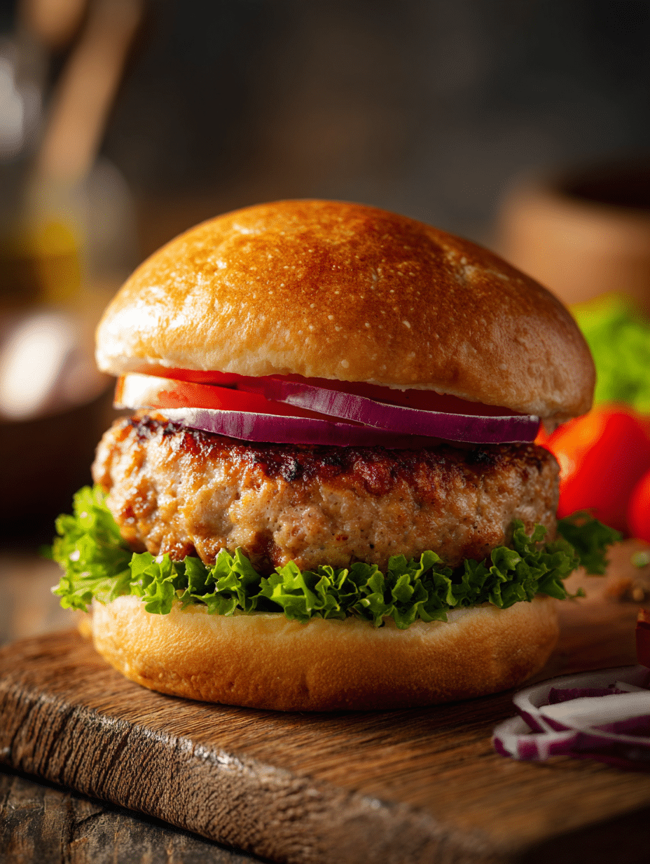 turkey burger in air fryer juicy and flavorful