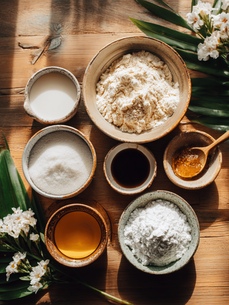 ingredients for vegan cupcake recipe
